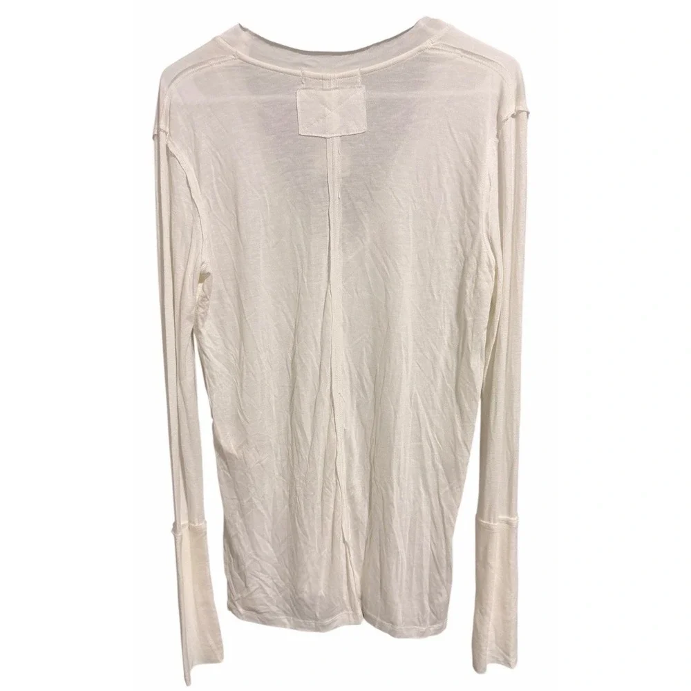 Free‎ People We the Free Fresh & Clean Long Sleeve Top Ivory Women's Size Small